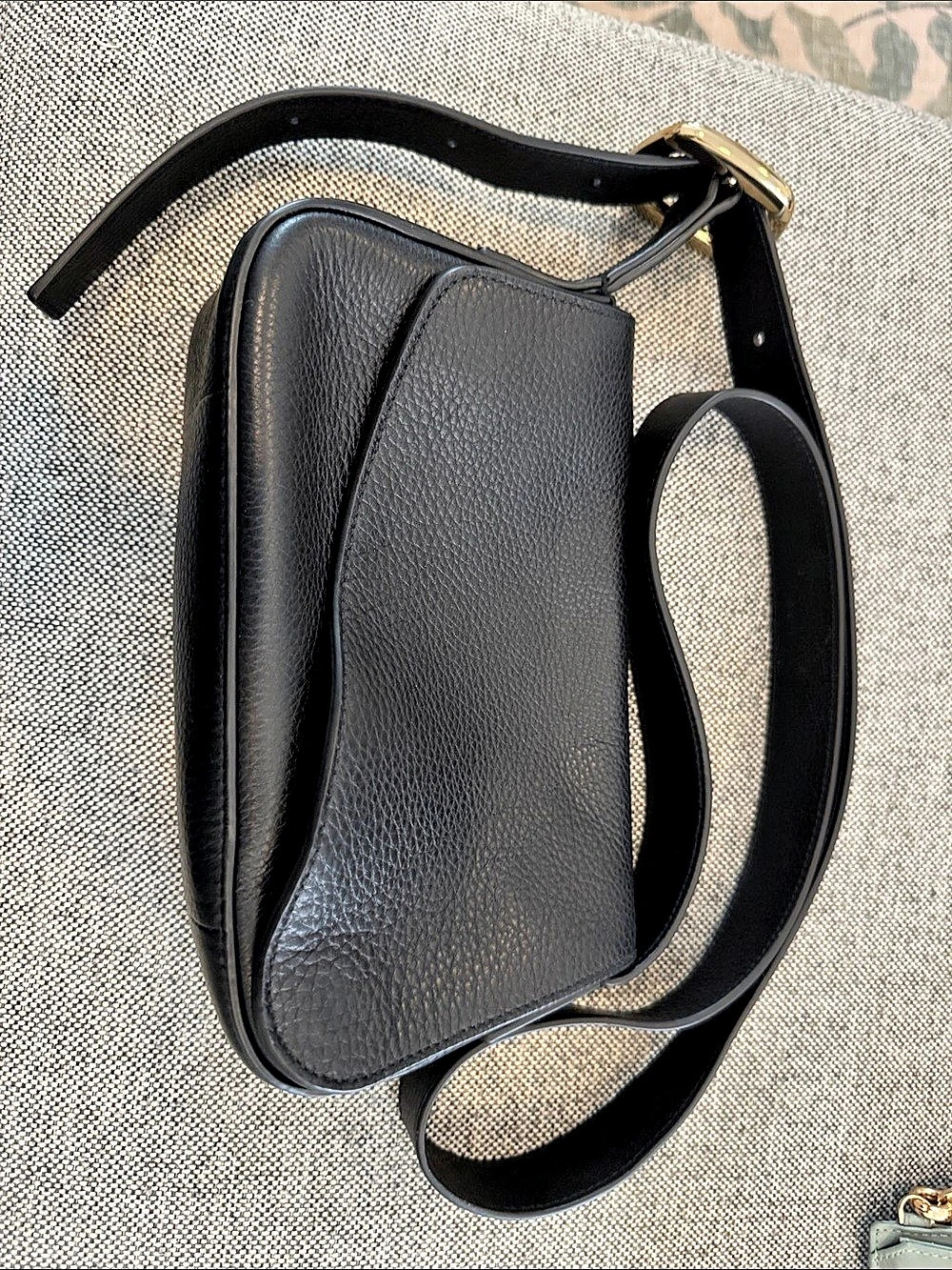 Madewell Black Leather Crossbody Bag